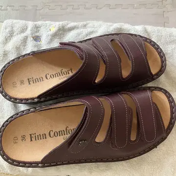 핀컴포트 Finn Comfort 샌들 36 브라운 보르도