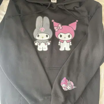 메로크로 전시회 블랙 트레이닝복 후드티 XL 사이즈