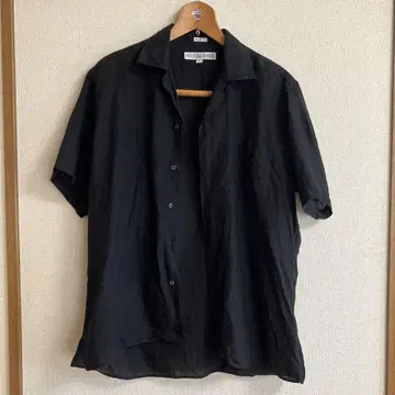individualized shirts 린넨 오픈 칼라 셔츠