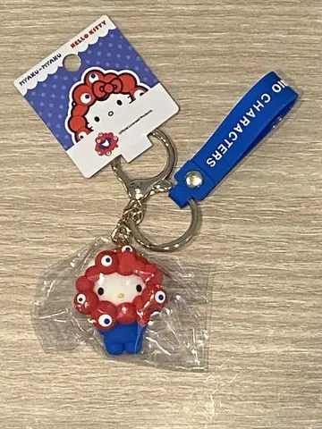 엑스포 산리오 먝먝 키티 입체 마스코트 스트랩 키링