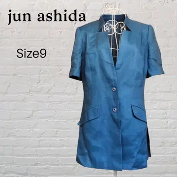 jun ashida 준 아시다 반팔 린넨 자켓 블루 9호