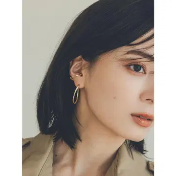 아뉴앙스 뉴앙스 메탈 커프 귀걸이 골드