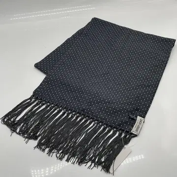 KO2675 GIORGIO ARMANI 스톨 네이비 코몬 무늬 실크 혼방