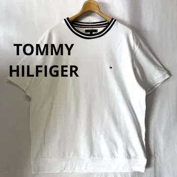 TOMMY HILFIGER 타미힐피거 카노코 t셔츠 로고 자수 L