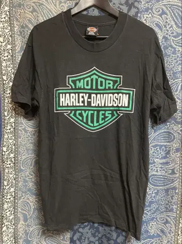 Harley-Davidson 그린 엠블럼 티셔츠