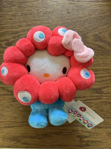 먄먄 헬로키티 만박 봉제 인형 M 사이즈 회장 한정 미사용 새상품