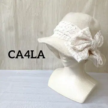 [새상품] CA4LA CF POEM 4 울 햇 화이트 카시라