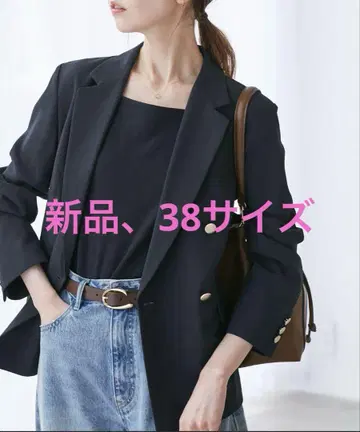 로페피크닉 카나파 금장 버튼 자켓 38 접촉 냉감
