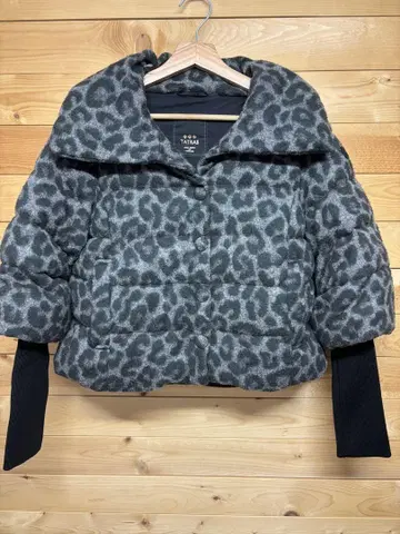 타트라스 레오파드 숏 기장 다운 자켓