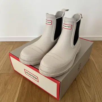 HUNTER 레인부츠 베이지 23cm