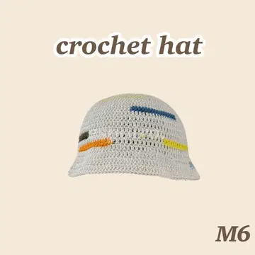 M6 [핸드메이드 완성품] 크러셔 모자 크로셰 버킷햇 모자 면
