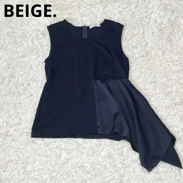 BEIGE 베이지 변형 탱크탑 슬리브리스 블라우스