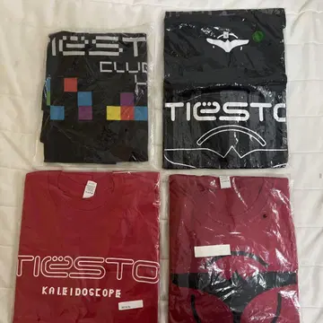 티에스토 Tiesto 티셔츠 컬렉션 새상품 초레어 4장 초한정판