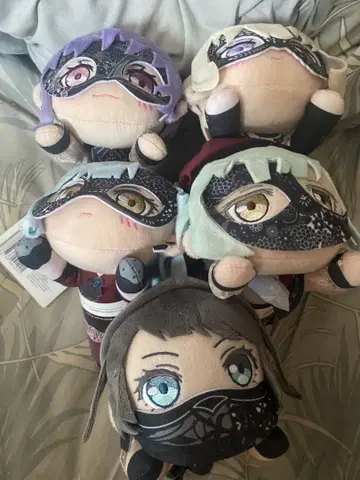 BanG Dream! Ave Mujica 엎드려 봉제 인형 5개 세트