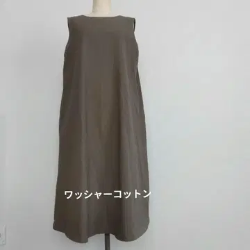 핸드메이드 민소매 원피스 워셔 코튼