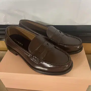 GIOGIA 브라운 로퍼 24.0cm