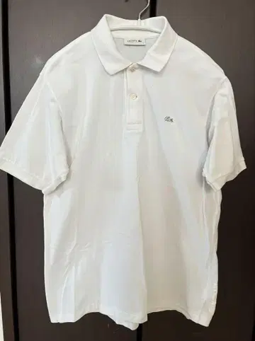 LACOSTE 반팔 피케 셔츠 화이트 5 피케 셔츠 흰색 악어 반팔 셔츠