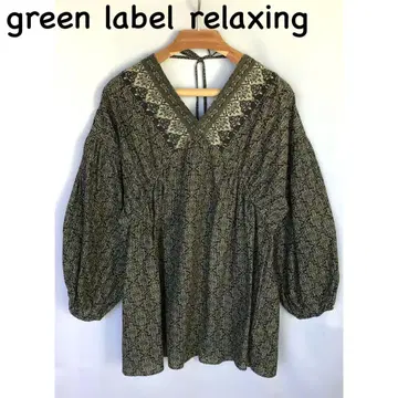 green label relaxing 긴팔 블라우스