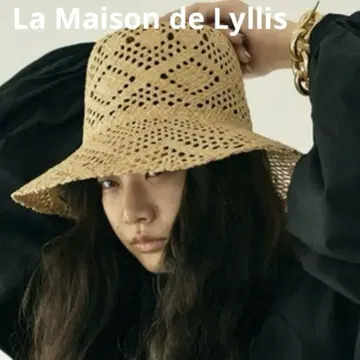 가격 대폭 인하 새상품급 La Maison de Lyllis 라피아 햇
