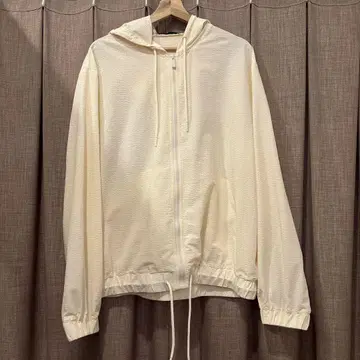 ZARA 후드 부착 크림색 후드티 XL