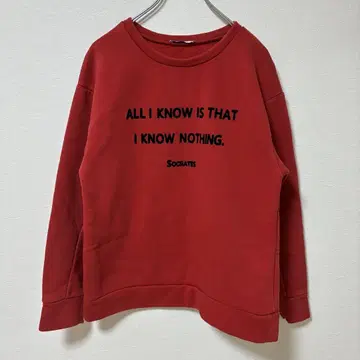 ZARA 빨간색 메시지 프린트 트레이닝복 남성용 S 속기모
