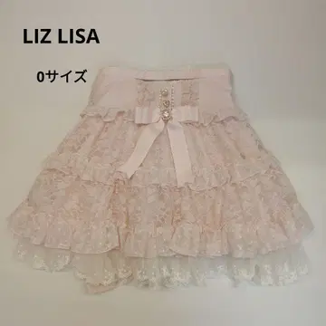 LIZ LISA 리본 벨트 샤샤 스커트 핑크 M 72-0704-2A