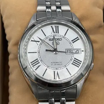 작동품 세이코5 SEIKO 5 오토매틱 손목시계 실버 21 JEWELS