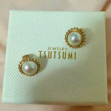 TSUTSUMI 츠츠미 금도금 펄 귀찌