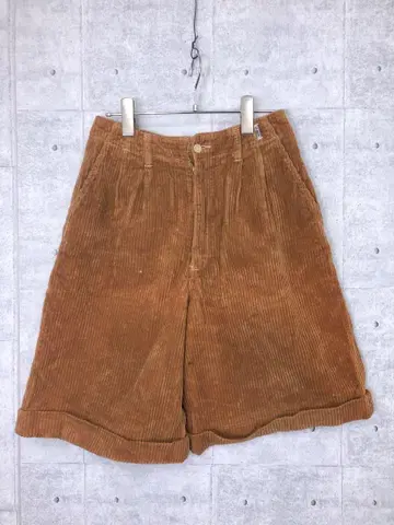 레트로 ET BOTTE 일본산 구제 코듀로이 턱 큐롯 팬츠
