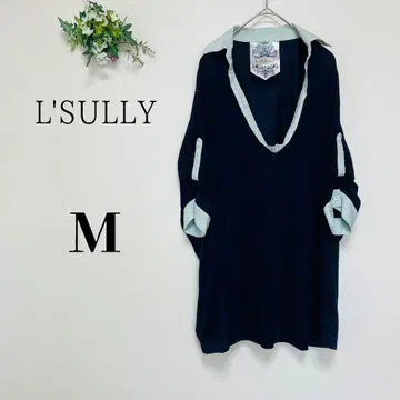 L'SULLY 루쓰리 (M) V넥 시어 셔츠 5부 소매