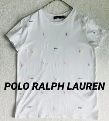 POLO RALPH LAUREN 올 패턴 포니 자수 티셔츠 멀티컬러