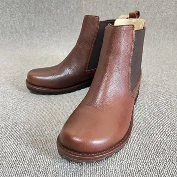 호코 hocco 사이드 고어 부츠 브라운 가죽 23.0cm