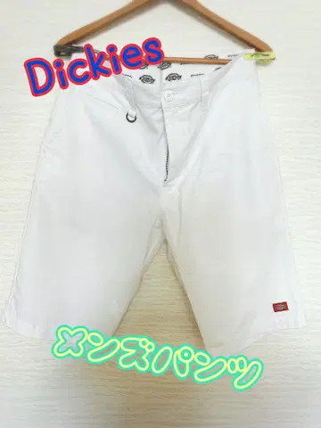 Dickies 화이트 코튼 하프 팬츠 사이즈 XL