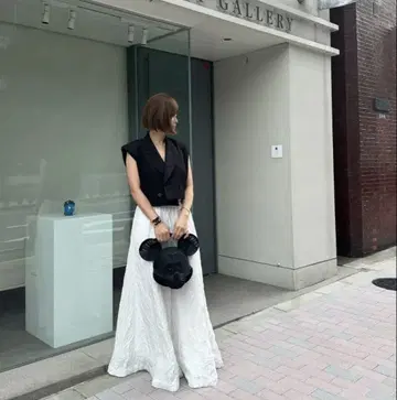 시뉴 와셔 와이드 팬츠 Germaine 화이트