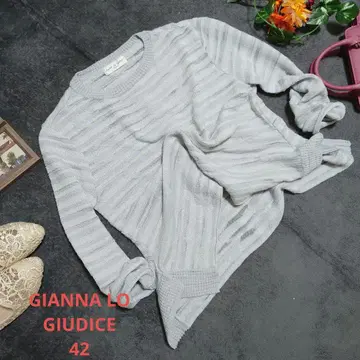 일본제 GIANNA LO GIUDICE 썸머 니트 (XL) 그레이