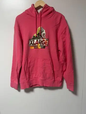 XLARGE 유니섹스 후드티 핑크