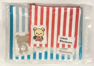 미스터 도넛 미스도 리락쿠마 파우치 세트 (스트라이프)