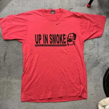 UP IN SMOKE ZIGZAGT 셔츠 L 사이즈 빨간색 빈티지