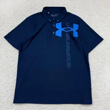 [새상품급] 언더아머 HEATGEAR 피케 셔츠 네이비 XL