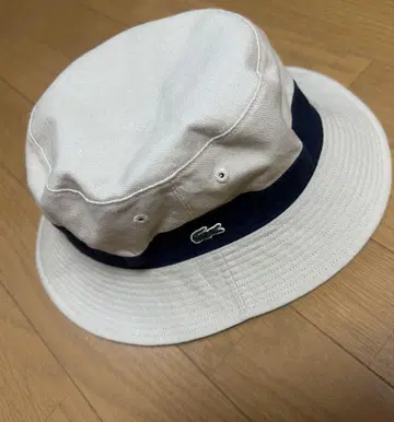 라코스테 Lacoste 버킷햇 리버서블 블랙 베이지