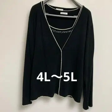 F.O.W.W 비즈 블랙 가디건