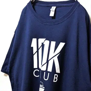 저지스 10K 클럽 로고 티셔츠 네이비 컬러 L 구제 의류