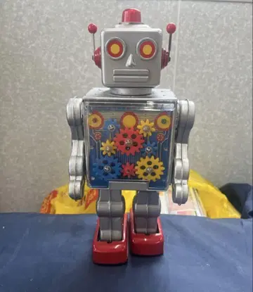 미품 작동품 메탈하우스사 양철 로봇 GEAR ROBOT 기어 로봇