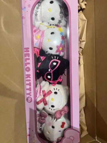 [ 세븐넷 한정 ] 헬로키티 봉제 인형 참 5개 세트
