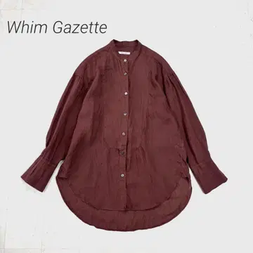 Whim Gazette 라미 요크 절개 셔츠