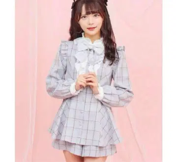 Secrethoney 스카이블루 셋업 리본