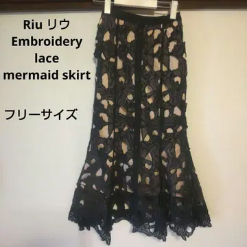 Riu 리우 Embroidery 레이스 mermaid 스커트
