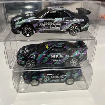 HKS 핫휠 미니카 3대 세트 스카이라인 GTR