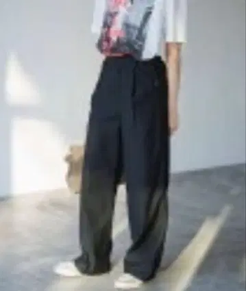Spick & Span 이지 카고 팬츠 블랙