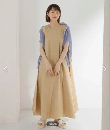 KBF 베이지 A라인 원피스